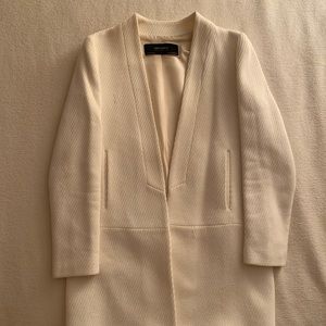 Zara white coat